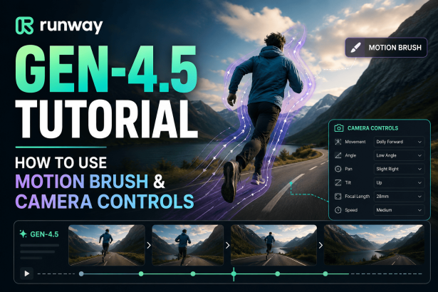 Runway Gen-4.5 Tutorial: How to Use Motion Brush & Camera Controls